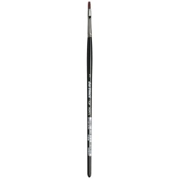 da Vinci TOP-ACRYL Bright Red-Brown Brush, Synthetic, Acrylic & Oil, Flat, Series 7185K, Size 1