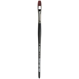 da Vinci TOP-ACRYL Bright Red-Brown Brush, Synthetic, Acrylic & Oil, Flat, Series 7185K, Size 10