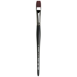 da Vinci TOP-ACRYL Bright Red-Brown Brush, Synthetic, Acrylic & Oil, Flat, Series 7185K, Size 16