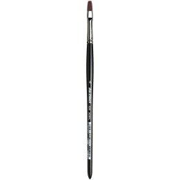 da Vinci TOP-ACRYL Bright Red-Brown Brush, Synthetic, Acrylic & Oil, Flat, Series 7185K, Size 4