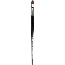 da Vinci TOP-ACRYL Bright Red-Brown Brush, Synthetic, Acrylic & Oil, Flat, Series 7185K, Size 8