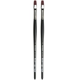 da Vinci TOP-ACRYL Bright Red-Brown Brush, Synthetic, Acrylic & Oil, Flat, Series 7185K, Size 8, Pack of 2