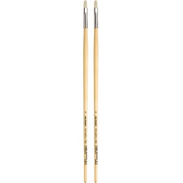 da Vinci TOP-ACRYL White Brush, Synthetic, Acrylic & Oil, Filbert, Series 7482, Size 4, Pack of 2