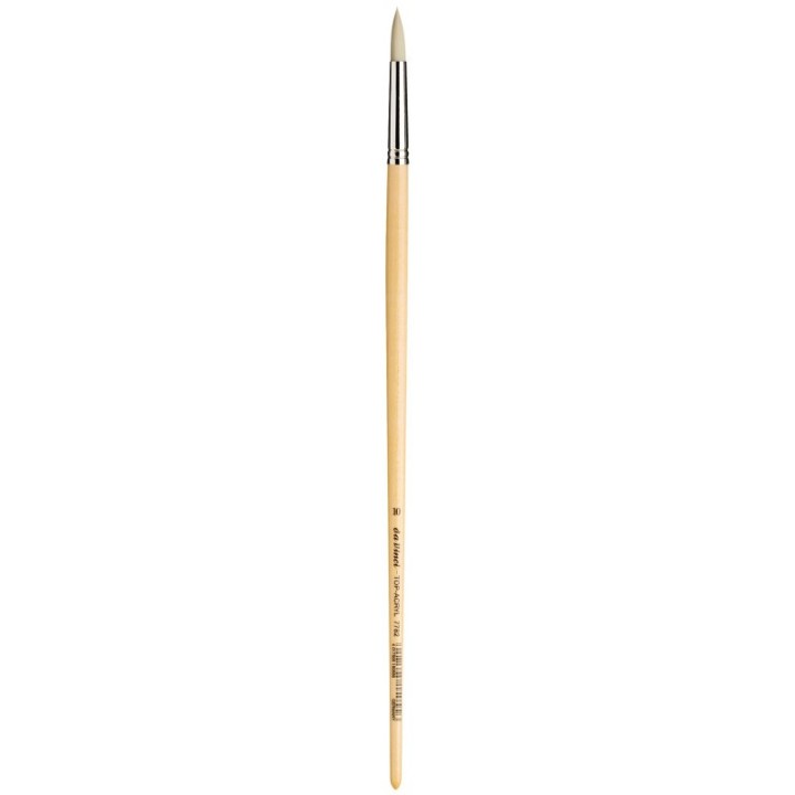da Vinci TOP-ACRYL White Brush, Synthetic, Acrylic & Oil, Round, Series 7782, Size 10