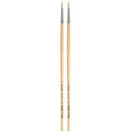 da Vinci TOP-ACRYL White Brush, Synthetic, Acrylic & Oil, Round, Series 7782, Size 6, Pack of 2