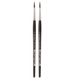 da Vinci TOP-ACRYL Red-Brown Brush, Synthetic, Acrylic & Oil, Round, Series 7785K, Size 4, Pack of 2