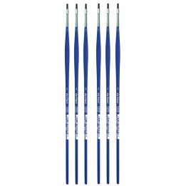 da Vinci FORTE-Acrylics Student Brush, Synthetic, Acrylic & Oil, Flat, Series 8640, Size 2, Pack of 6