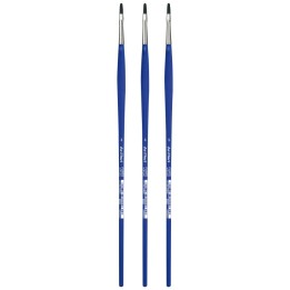da Vinci FORTE-Acrylics Student Brush, Synthetic, Acrylic & Oil, Filbert, Series 8650, Size 4, Pack of 3