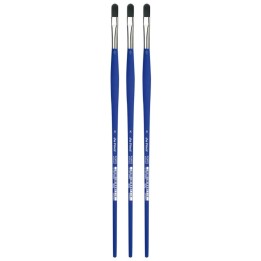 da Vinci FORTE-Acrylics Student Brush, Synthetic, Acrylic & Oil, Filbert, Series 8650, Size 8, Pack of 3