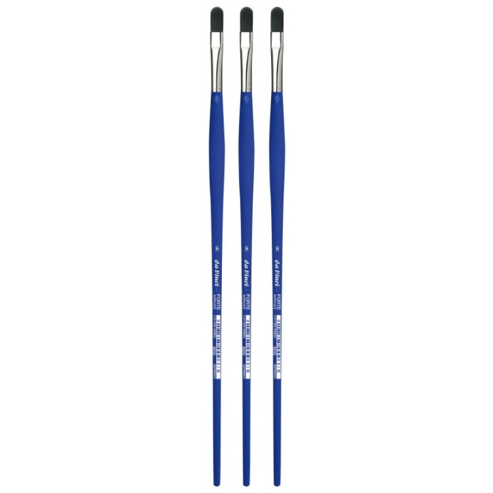 da Vinci FORTE-Acrylics Student Brush, Synthetic, Acrylic & Oil, Filbert, Series 8650, Size 8, Pack of 3