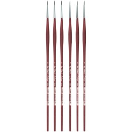 da Vinci COLLEGE Student Brush, Synthetic, Acrylic & Oil, Round, Series 8730, Size 0, Pack of 6