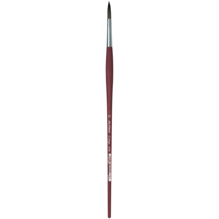da Vinci COLLEGE Student Brush, Synthetic, Acrylic & Oil, Round, Series 8730, Size 12