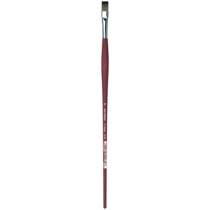 da Vinci COLLEGE Student Brush, Synthetic, Acrylic & Oil, Flat, Series 8740, Size 10