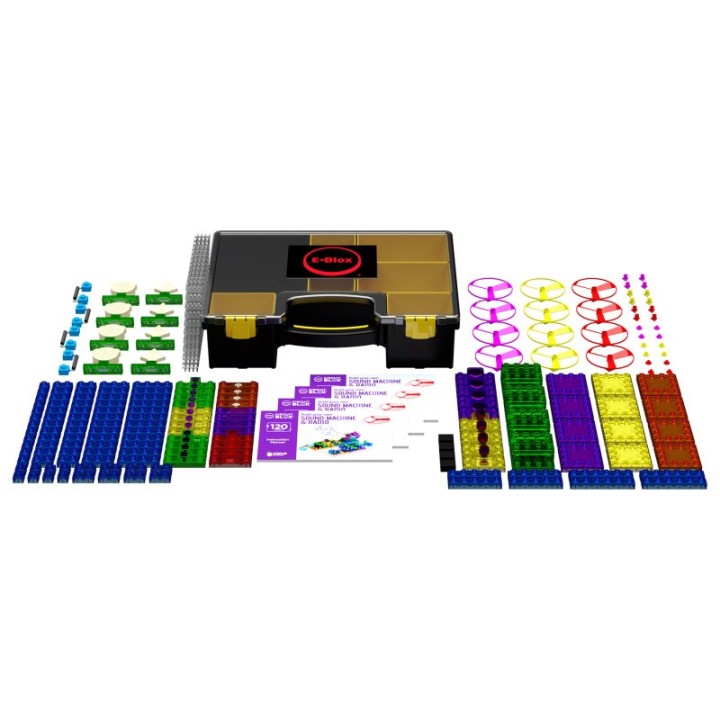 E-Blox® Circuit Blox 120, Circuit Board Building Blocks Classroom Set, 196 Pieces