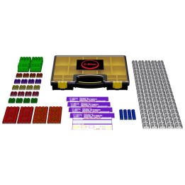 E-Blox® Circuit Blox Lights Starter, Circuit Board Building Blocks Classroom Set, 128 Pieces