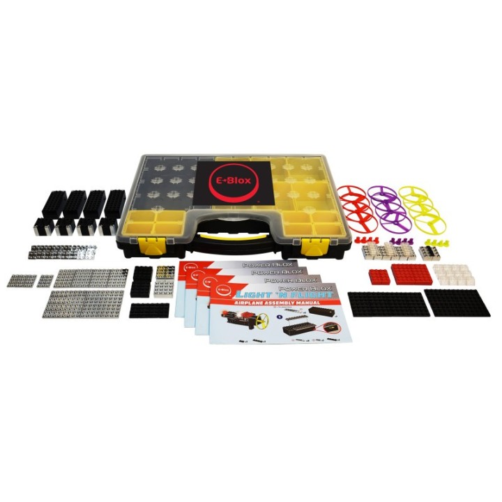 E-Blox® Power Blox™ Multi-Student Class Set, 3D Lights & Motor Circuits - Light 'N Flight
