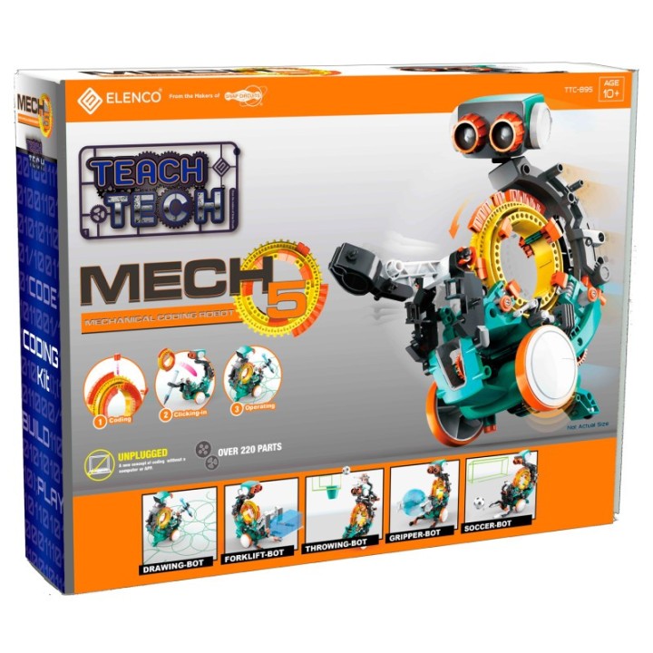 Elenco® TEACH TECH™ Mech-5, Mechanical Coding Robot