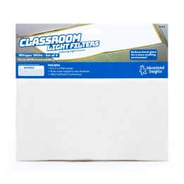 Educational Insights Classroom Light Filters, Whisper White, Set of 4