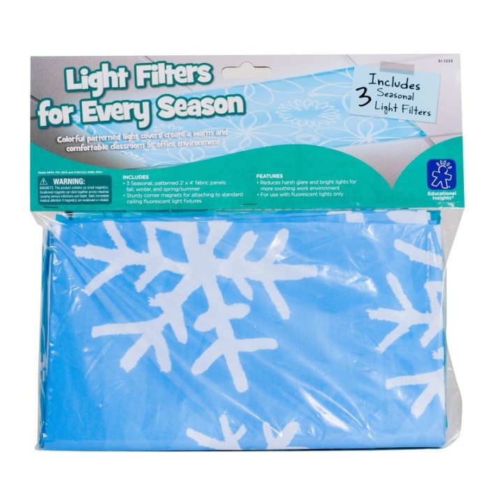 Educational Insights Classroom Light Filters, For Every Season, Set of 3
