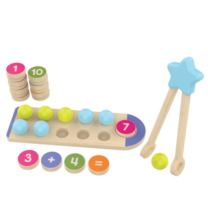 Educational Insights Count & Match Numbers 1-10 Wooden Set