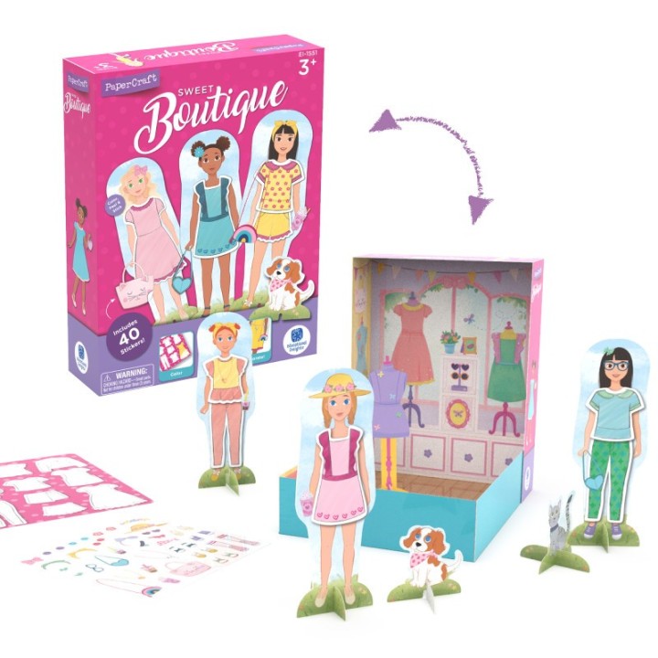 Educational Insights PaperCraft Sweet Boutique Paper Dolls