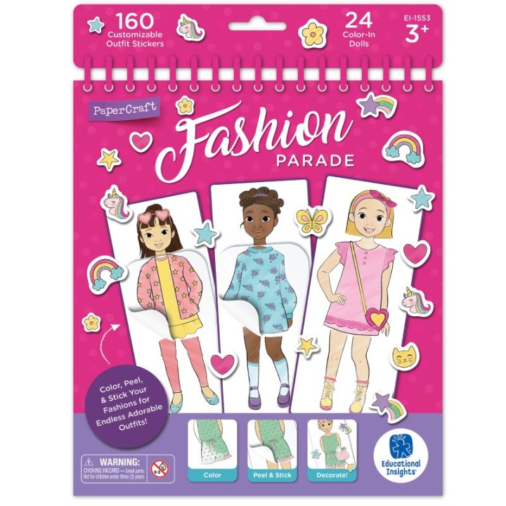 Educational Insights PaperCraft Fashion Parade Paper Dolls