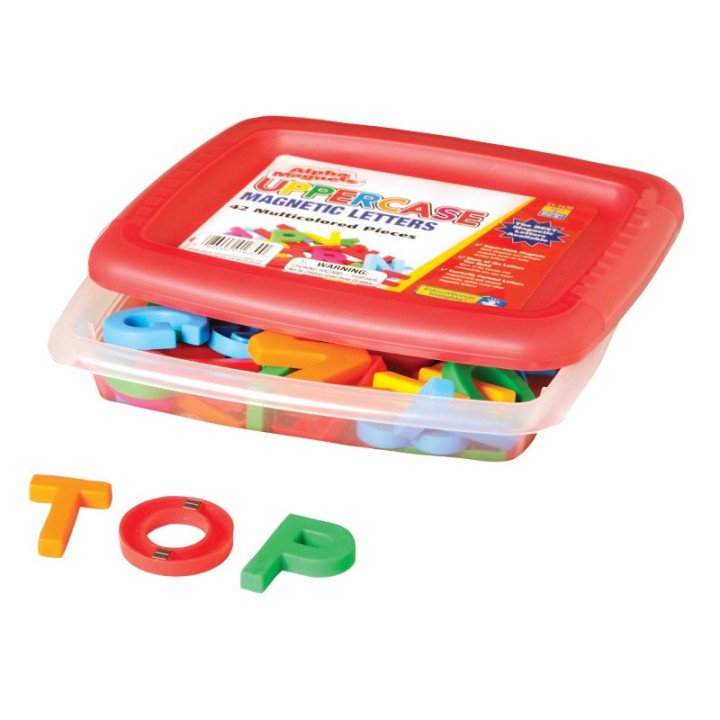 Educational Insights AlphaMagnets®, Uppercase, Multi-Colored, 42 pcs