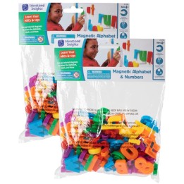 Educational Insights Magnetic Letters & Numbers, 99 Pieces Per Pack, 2 Packs