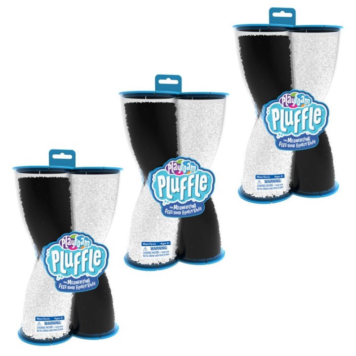 Educational Insights Playfoam® Pluffle™ Twist Black & White, 3 Packs