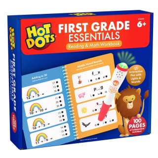 Educational Insights Hot Dots® First Grade Essentials Reading & Math Workbook