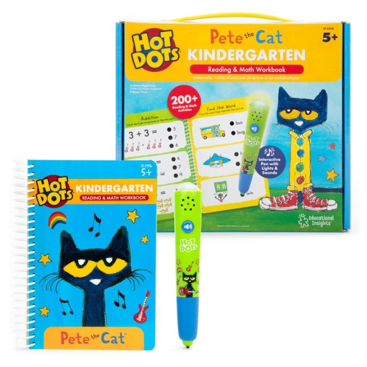 Educational Insights Hot Dots® Pete the Cat® Kindergarten Reading & Math
