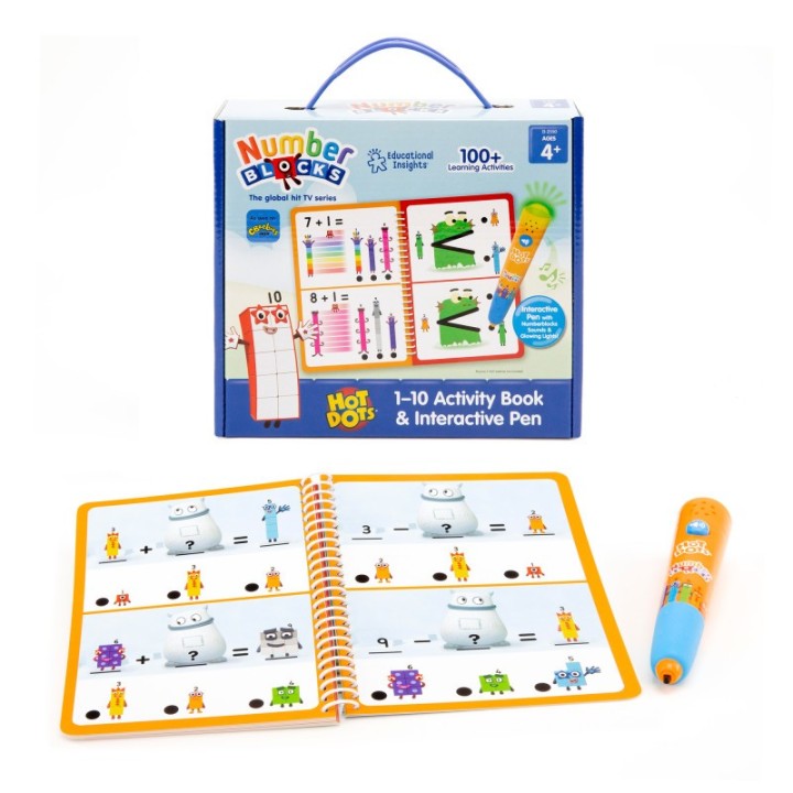 Educational Insights Hot Dots® 1-10 Numberblocks Activity Book & Interactive Pen