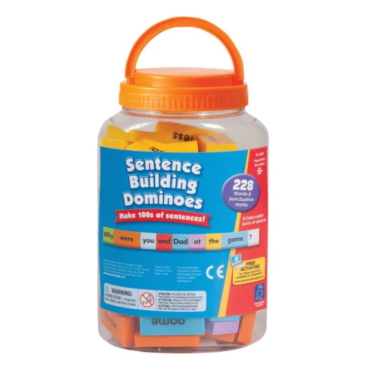 Educational Insights Sentence-Building Dominoes, 228 Pieces