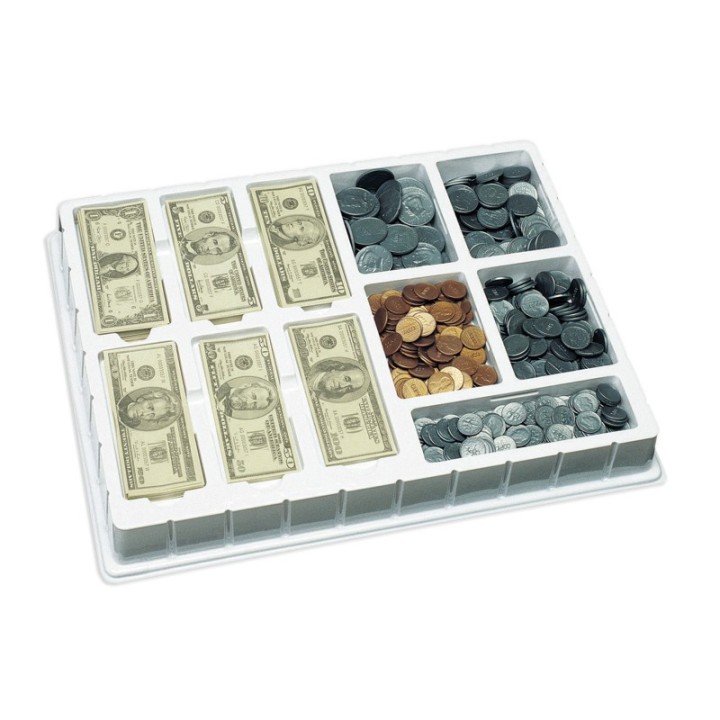 Educational Insights Play Money, Coins & Bills Deluxe Set