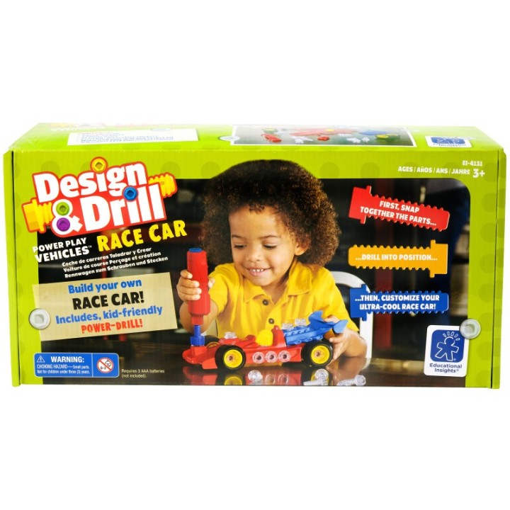 Educational Insights Design & Drill® Power Play Vehicles™ Race Car