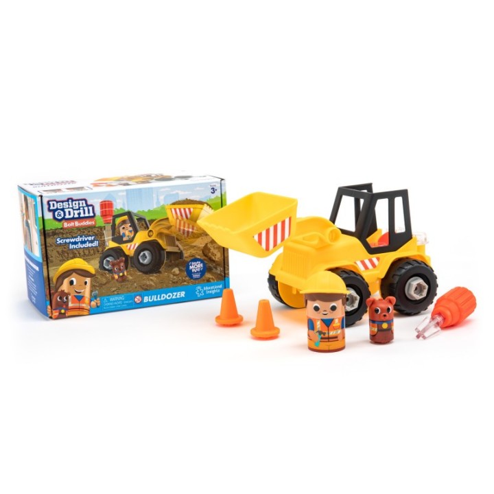 Educational Insights Design & Drill Bolt Buddies Bulldozer