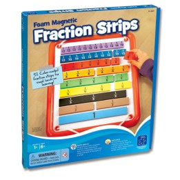 Educational Insights Foam Magnetic Fraction Strips, 51 Pieces