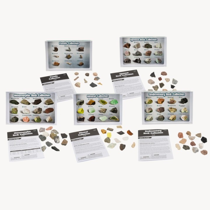 Educational Insights GeoSafari® Complete Rock, Mineral, & Fossil Collections, Set of 57