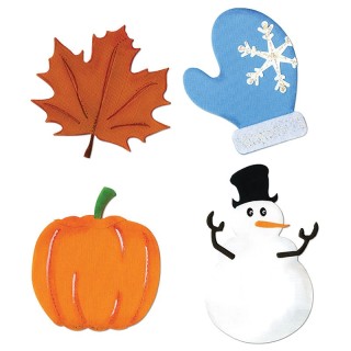 Sizzix SuperStar Seasonal 4-Die Set, Set #2