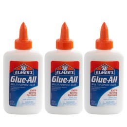 Elmer's® Glue-All Multi-Purpose Liquid Glue, Extra Strong, 4oz., Pack of 3