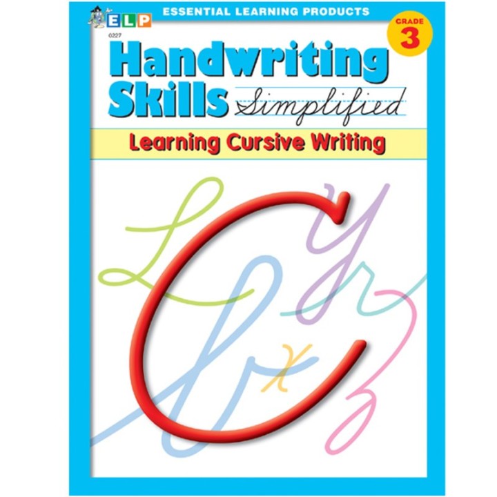 Essential Learning Products Handwriting Skills Simplified Book: Learning Cursive Writing
