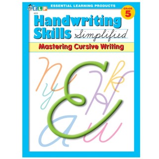 Essential Learning Products Handwriting Skills Simplified Book: Mastering Cursive Writing