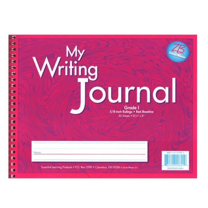Zaner-Bloser® My Writing Journal, 5/8" Ruling, Grade 1, 50 Sheets