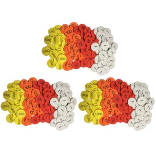 Sensational Math™ 4-Value Whole Numbers Place Value Discs, 100 Per Set, 3 Sets