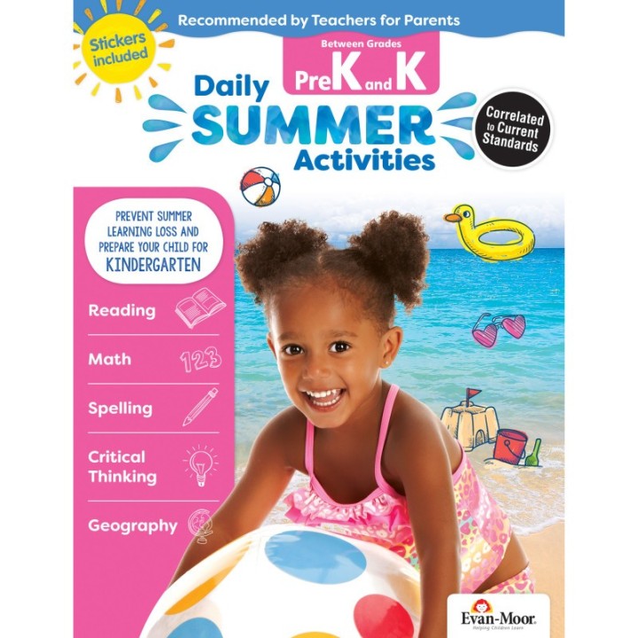 Evan-Moor Educational Publishers Daily Summer Activities, Moving from PreK to Kindergarten