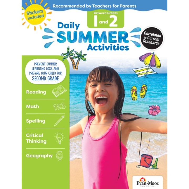 Evan-Moor Educational Publishers Daily Summer Activities, Moving from 1st Grade to 2nd Grade