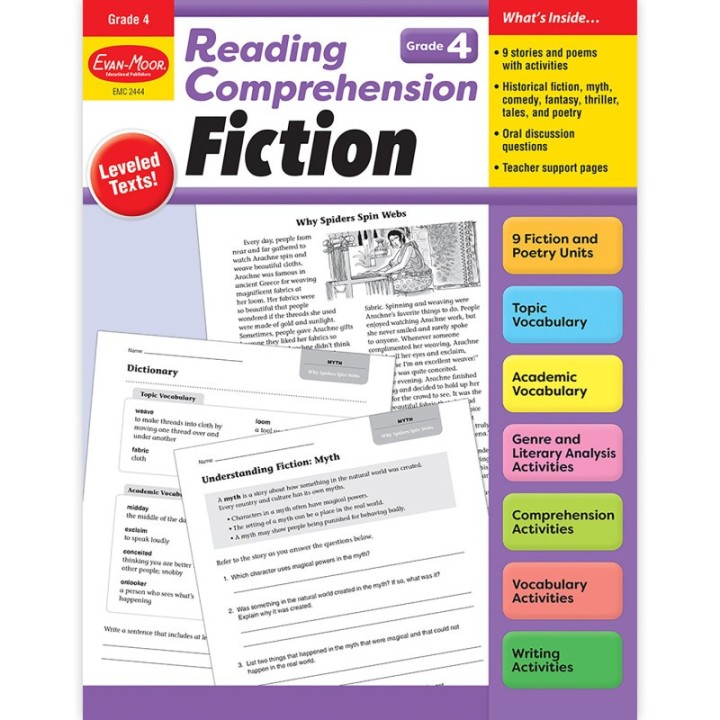 Evan-Moor Educational Publishers Reading Comprehension: Fiction, Grade 4