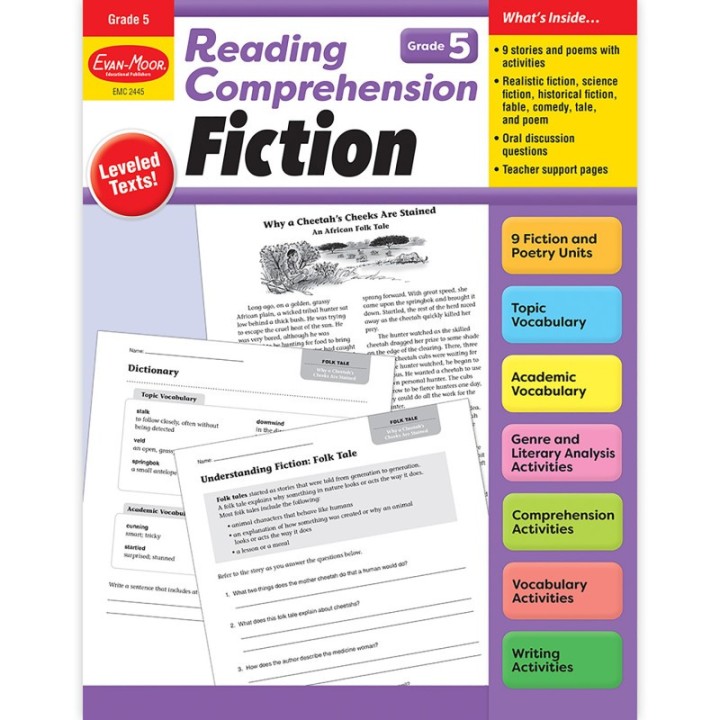 Evan-Moor Educational Publishers Reading Comprehension: Fiction, Grade 5