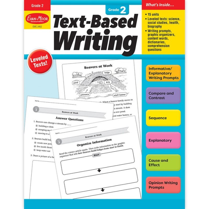 Evan-Moor Educational Publishers Text-Based Writing, Grade 2