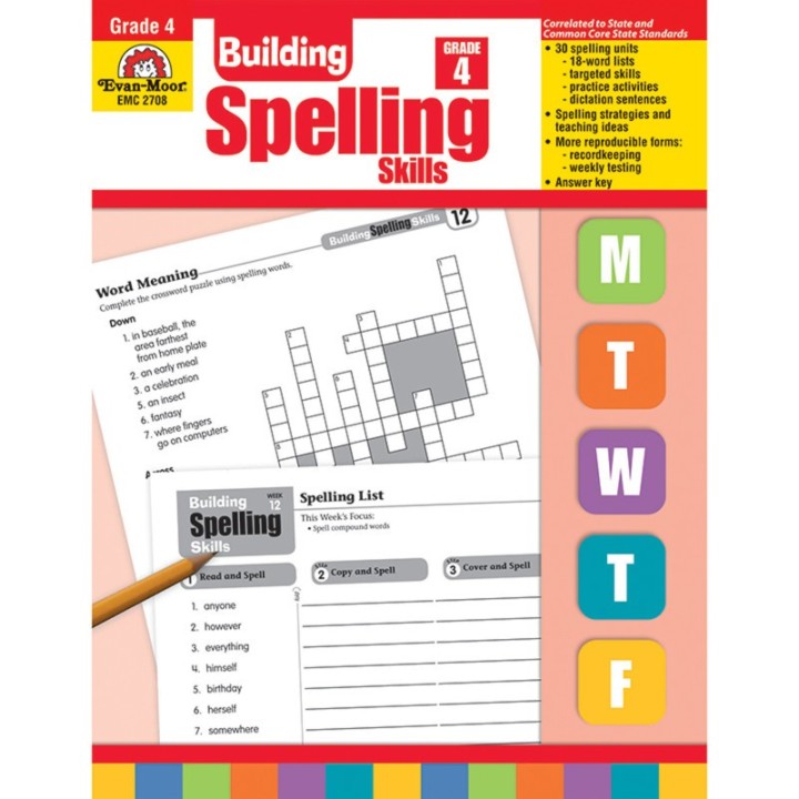 Evan-Moor Educational Publishers Building Spelling Skills, Teacher's Edition, Grade 4